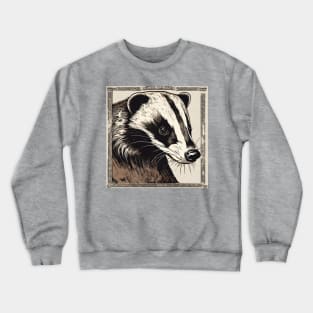 Ai Generated Badger Crewneck Sweatshirt